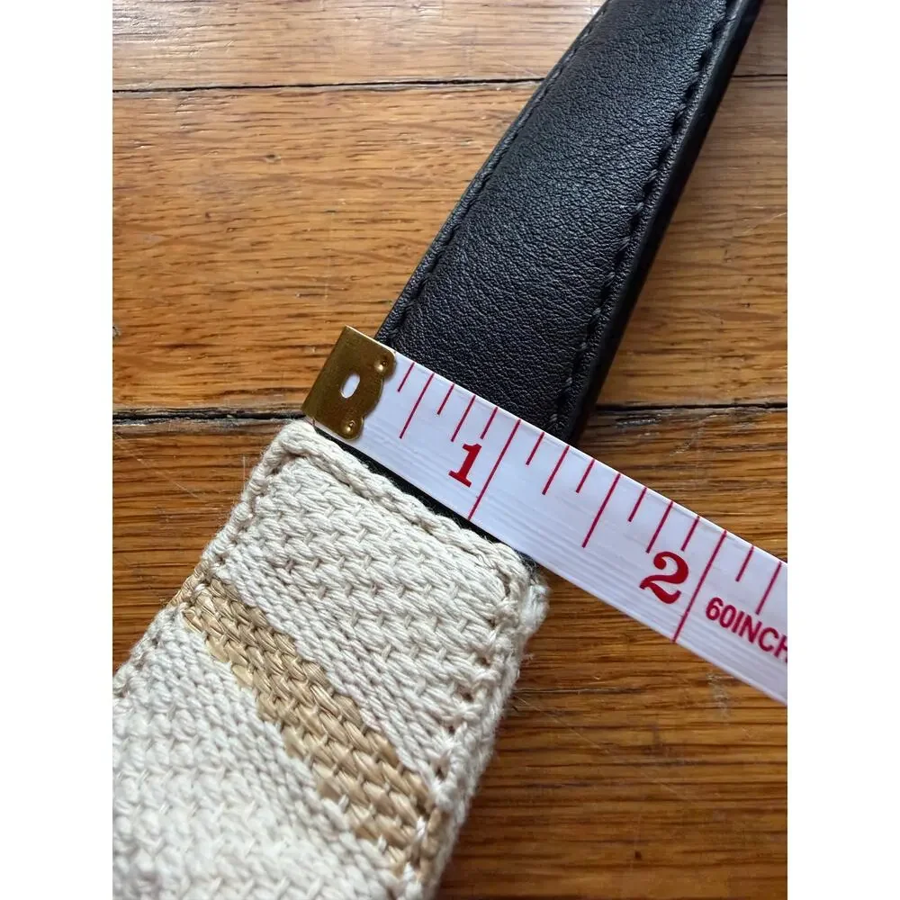 SPLENDID Boho Woven Cotton/Leather Bag